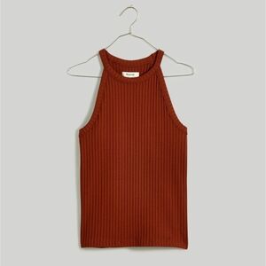 Madewell Ribbed Cutaway Crewneck Tank Top
